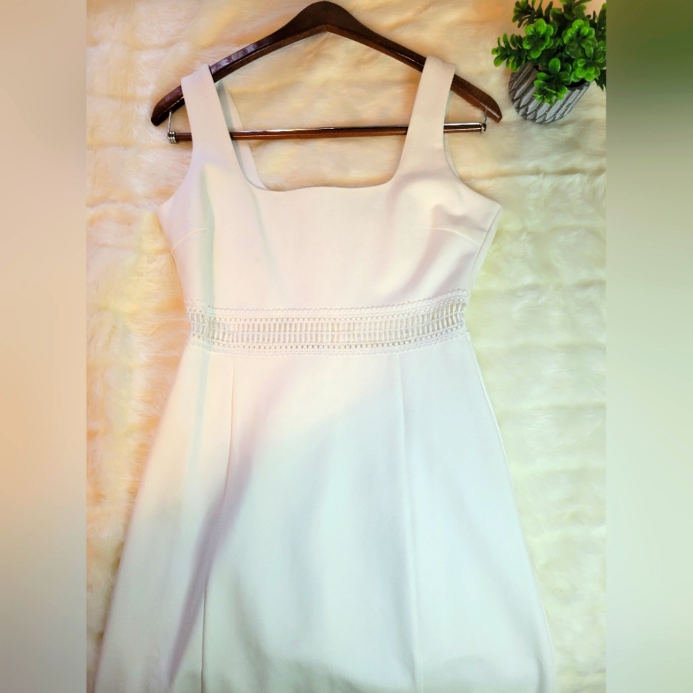 Lulu's | Martini Mama White Crochet Midi Dress | Sleeveless | Small - Picture 2 of 16